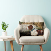 ブリタニースパニエル犬 – 銅 ランバークッション (椅子)