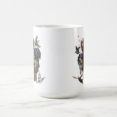 ブリタニースパニエル犬、鳥の狩りシーズン コーヒーマグカップ (中央)