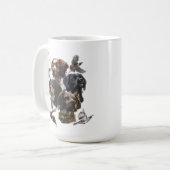 ブリタニースパニエル犬、鳥の狩りシーズン コーヒーマグカップ (正面左)