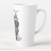 ブリタニースパニエル犬、鳥への情熱 カフェラテマグ (右)