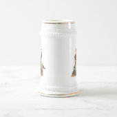 ブリタニースパニエル犬、鳥への情熱 ビールジョッキ (中央)