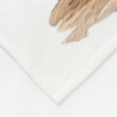 ブリタニースパニエル犬、鳥への情熱 フリースブランケット (角)