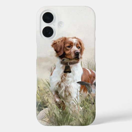 ブリタニースパニエル犬、鳥への情熱 Case-Mate iPhoneケース (裏面)