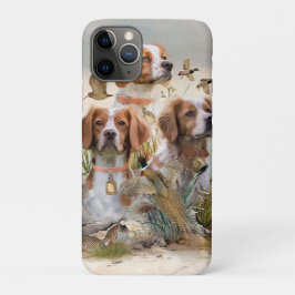 ブリタニースパニエル犬、鳥への情熱 iPhone 11 PROケース