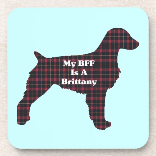 ブリタニースパニエル犬BFF コースター (正面)