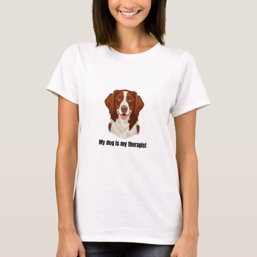 ブリタニースパニエル Tシャツ (正面)