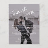 ブリタニーブラックフォトウェディングレセプション ポストカード (正面)