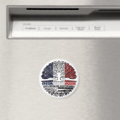 ブリタニーブレトンフランスのフランスツリールーツ国旗 マグネット (インサイチュ (食洗機))