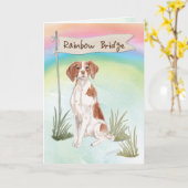 ブリタニーペット悔やみや弔慰オーバーレインボーブリッジ カード (黄色い花)
