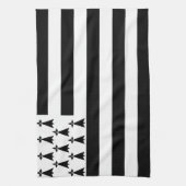 ブリタニー国旗のキッチンタオル キッチンタオル (縦)