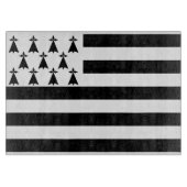 ブリタニー国旗の切断板 カッティングボード (正面)