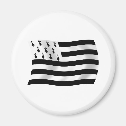 ブリタニー国旗の磁石 マグネット (正面)