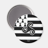 ブリタニー国旗（ブレトン） マグネット (正面/裏面)