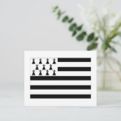 ブリタニー国旗 ポストカード (スタンド正面)