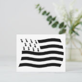 ブリタニー国旗 ポストカード (スタンド正面)