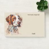 ブリタニー抽象芸術アートドッグ名 ポストイット (オフィス)