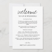 ブリタニー書道ウェルカムレター&マップ 招待状 (正面)