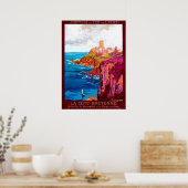 ブリタニー海岸ヴィンテージフランスの旅行ポスター ポスター (キッチン)