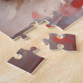 ブリタニー犬のバレンタインの日 ジグソーパズル (側面)