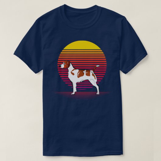 ブリタニー犬の蒸気 Tシャツ (デザイン正面)