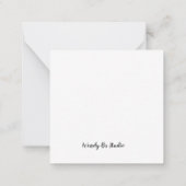 ブリタニー犬 ノートカード (裏面)