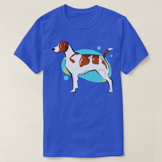 ブリタニー犬 Tシャツ (デザイン正面)