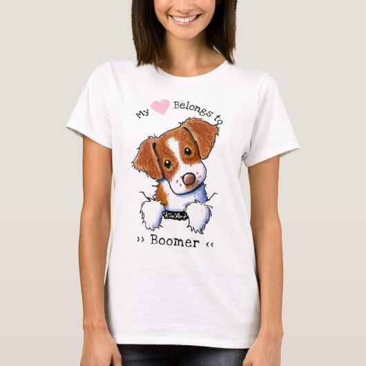 ブリタニー私のハートは Tシャツ (正面)