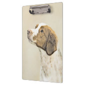 ブリタニー絵画ズ – かわいいオリジナルドッグアート クリップボード (左)