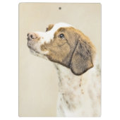 ブリタニー絵画ズ – かわいいオリジナルドッグアート クリップボード (裏面)