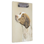 ブリタニー絵画ズ – かわいいオリジナルドッグアート クリップボード (右)