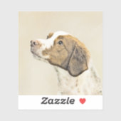 ブリタニー絵画ズ – かわいいオリジナルドッグアート シール (シート)