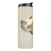 ブリタニー絵画ズ – かわいいオリジナルドッグアート タンブラー (回転左)