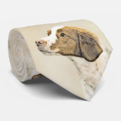 ブリタニー絵画ズ – かわいいオリジナルドッグアート ネクタイ (ロール)