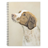 ブリタニー絵画ズ – かわいいオリジナルドッグアート ノートブック (正面)