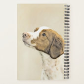 ブリタニー絵画ズ – かわいいオリジナルドッグアート プランナー手帳 (裏面)