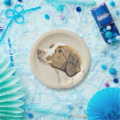 ブリタニー絵画ズ – かわいいオリジナルドッグアート ペーパープレート (パーティー)