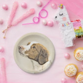 ブリタニー絵画ズ – かわいいオリジナルドッグアート ペーパープレート (パーティー)