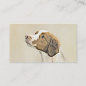 ブリタニー絵画ズ – かわいいオリジナルドッグアート 名刺 (裏面)