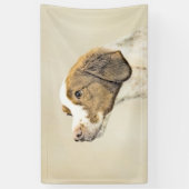 ブリタニー絵画ズ – かわいいオリジナルドッグアート 横断幕 (縦)