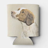 ブリタニー絵画ズ – かわいいオリジナルドッグアート 缶クーラー (裏面)