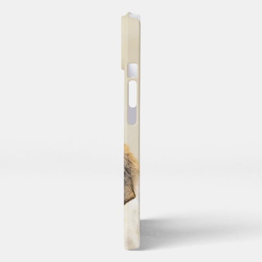 ブリタニー絵画ズ – かわいいオリジナルドッグアート iPhoneケース (左側面)