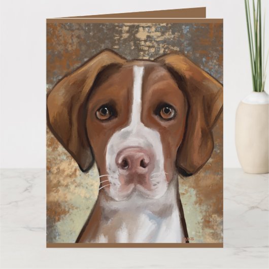 ブリタニー・スパニエル カード (正面)