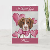 ブリタニー スパニエル カード (正面)