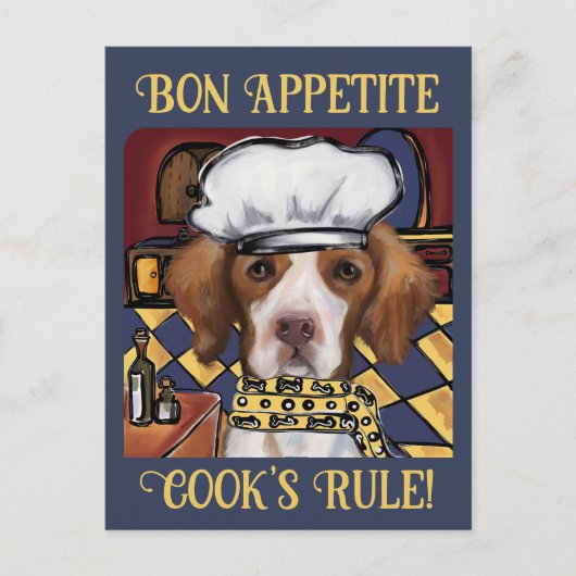 ブリタニー・スパニエル ポストカード (正面)