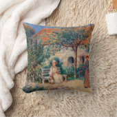 ブリタニー・フランス・ルノアール絵画ズ クッション (ブランケット)