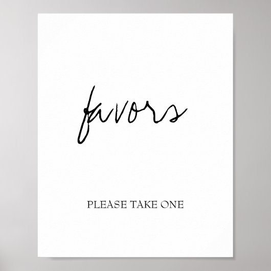 ブリタニー ブラックカリグラフィー ウェディング フェイバーズ サイン (正面)