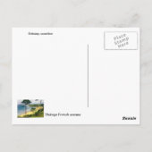 ブリタニー、海岸線 ポストカード (裏面)