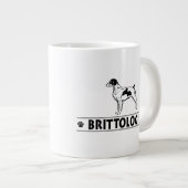 ブリタユーモアのあるニー ジャンボコーヒーマグカップ (正面右)