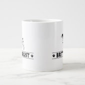 ブリタユーモアのあるニー ジャンボコーヒーマグカップ (正面)