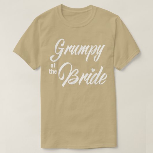 ブリダにマッチする花嫁の結婚式おもしろいの不機嫌 Tシャツ (デザイン正面)